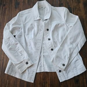 Northern Reflections White Jean Jacket